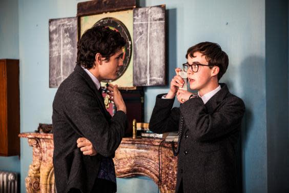 Lawther (right) in ‘Old Boys’ with Jonah Hauer-King (Film4)