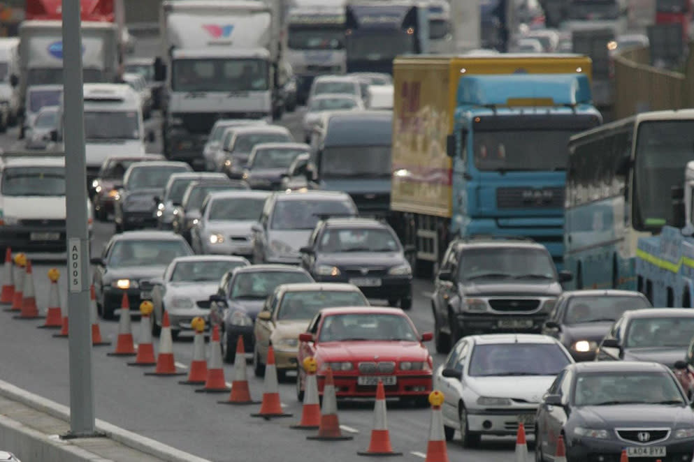 Tailbacks cost motorists an estimated £9 billion in lost time and fuel: PA