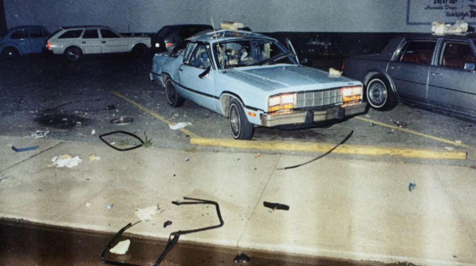 John Gentry's car exploded outside the Driftwood Restaurant in 1983. Police said dynamite had been placed in the trunk.