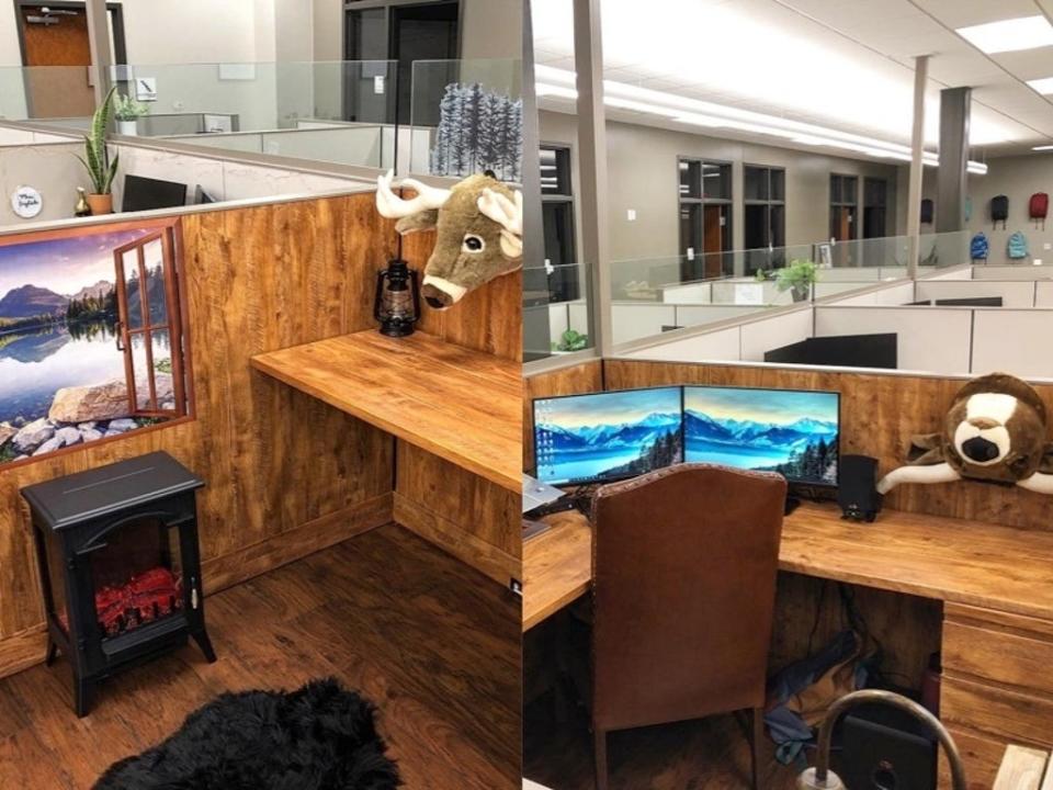 CEO shares employee’s cubicle transformation (Twitter / Mike Beckham / @mikebeckhamsm)