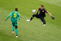 Soccer Football - World Cup - Group H - Poland vs Senegal - Spartak Stadium, Moscow, Russia - June 19, 2018 Senegal's M'Baye Niang scores their second goal past Poland's Wojciech Szczesny REUTERS/Kai Pfaffenbach