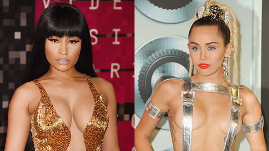 Miley Cyrus and Nicki Minaj