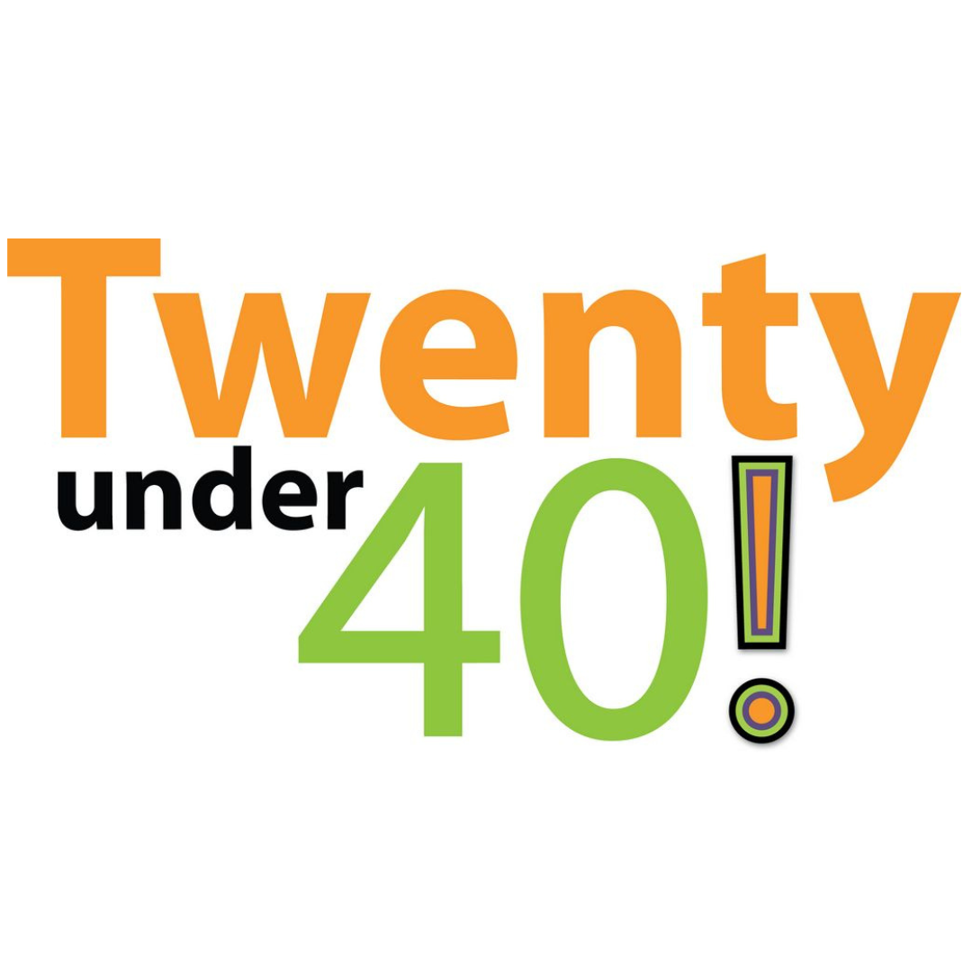 Twenty under 40! logo