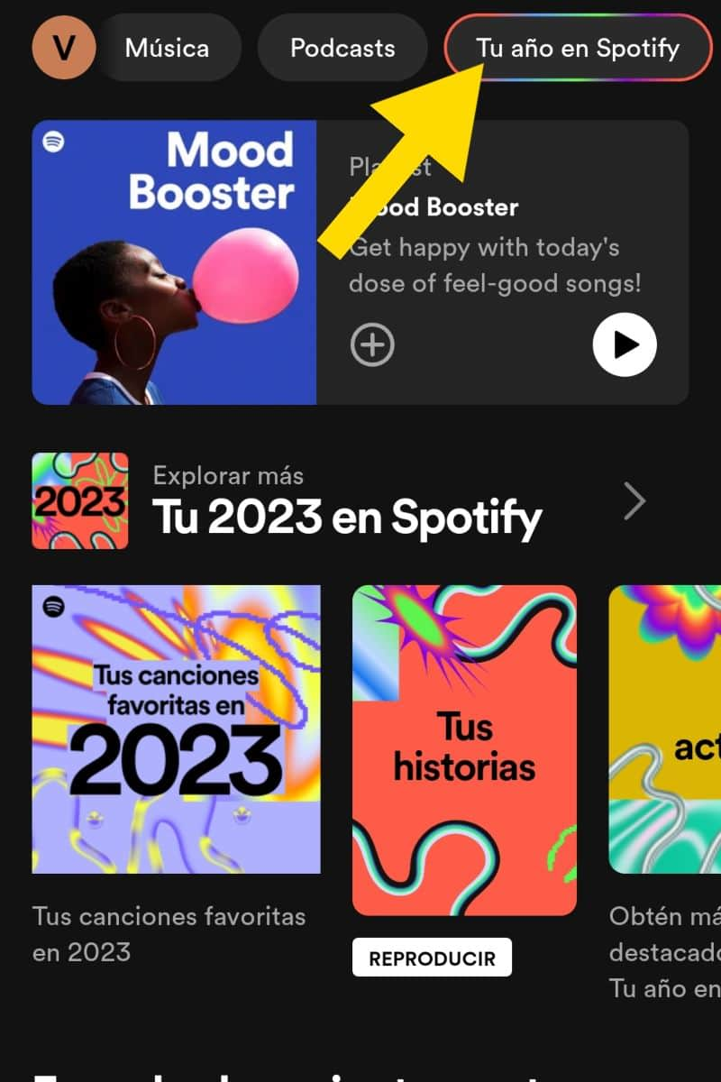 cómo ver spotify wrapped 2023