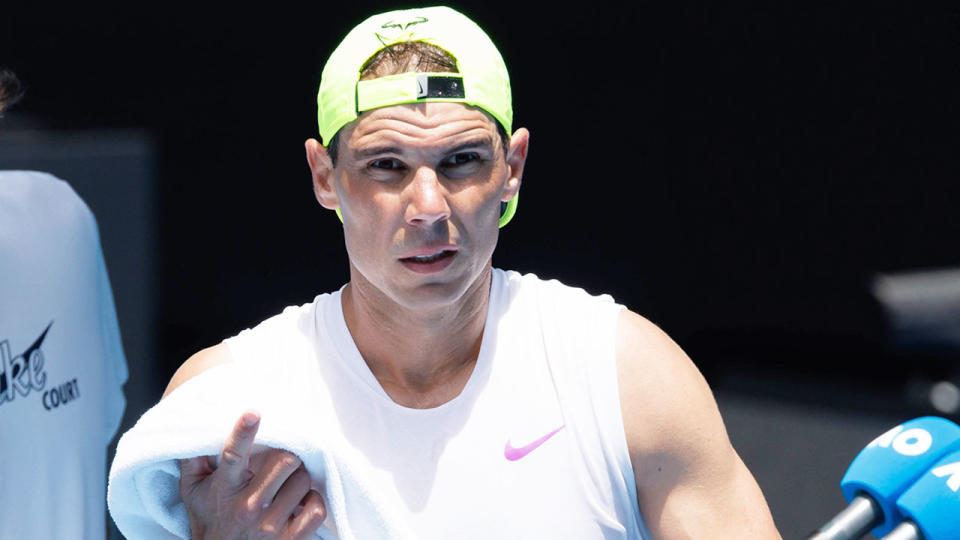 Rafa Nadal's form has been somewhat of a concern going into his Australian Open title defence. Pic: AAP