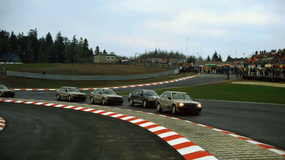 Niki Lauda in the lead during the 1984 Nürburgring Race of Champions.
