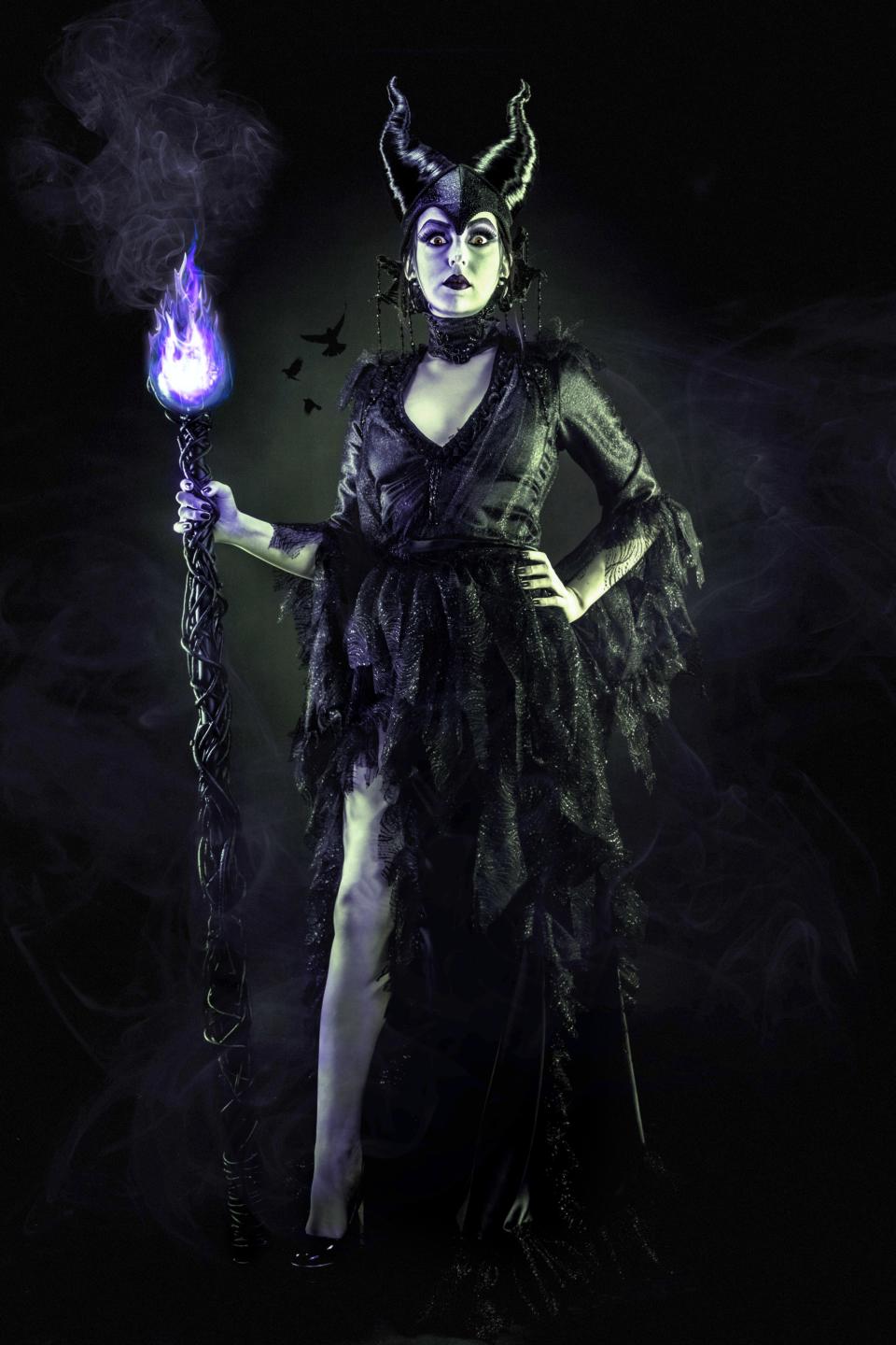<h1 class="title">Evil Sorceress in Black Gown and Magic Staff</h1><cite class="credit">Photo: Getty Images</cite>