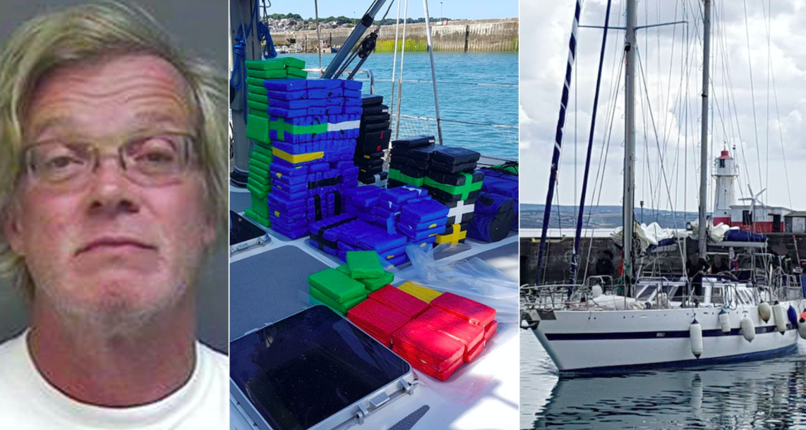 Maarten Pieterse was caught with 1,161 blocks of high-purity cocaine weighing 2.1 tonnes on board the SY Marcia vessel (PA)