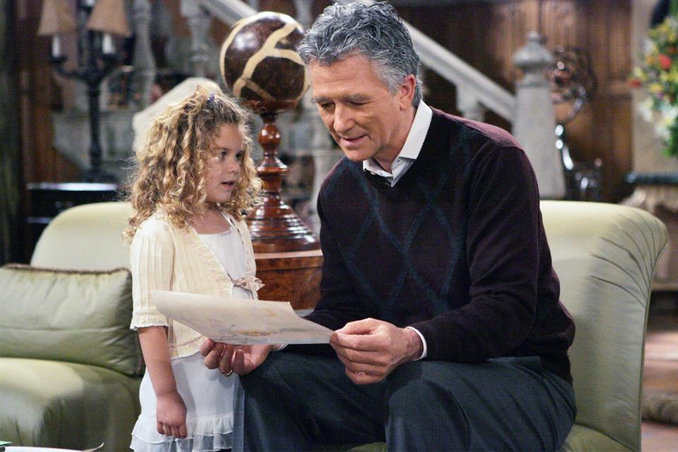 LOS ANGELES - FEBRUARY 28: caption: Stephen Logan (Patrick Duffy) shares a moment with his granddaughter, Hope (Rachel Pace), on THE BOLD AND THE BEAUTIFUL. Duffy begins airing Tuesday, March 18. (1:30-2:00 PM, ET; 12:30- 1:00 PM, PT) on the CBS Television Network. (Photo by Cliff Lipson/CBS via Getty Images)