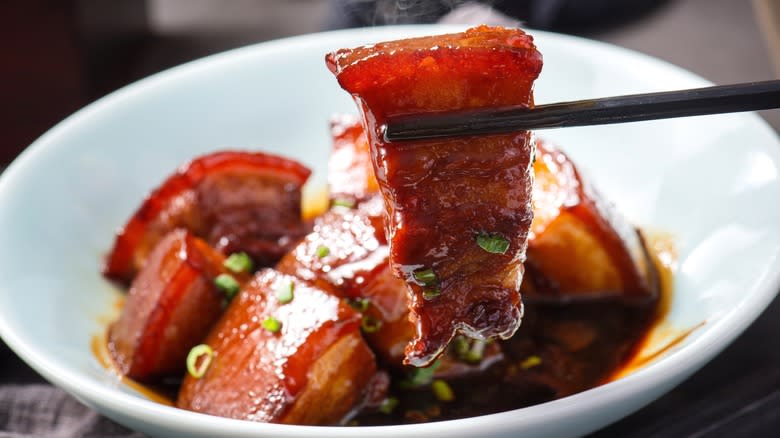 Braised pork belly