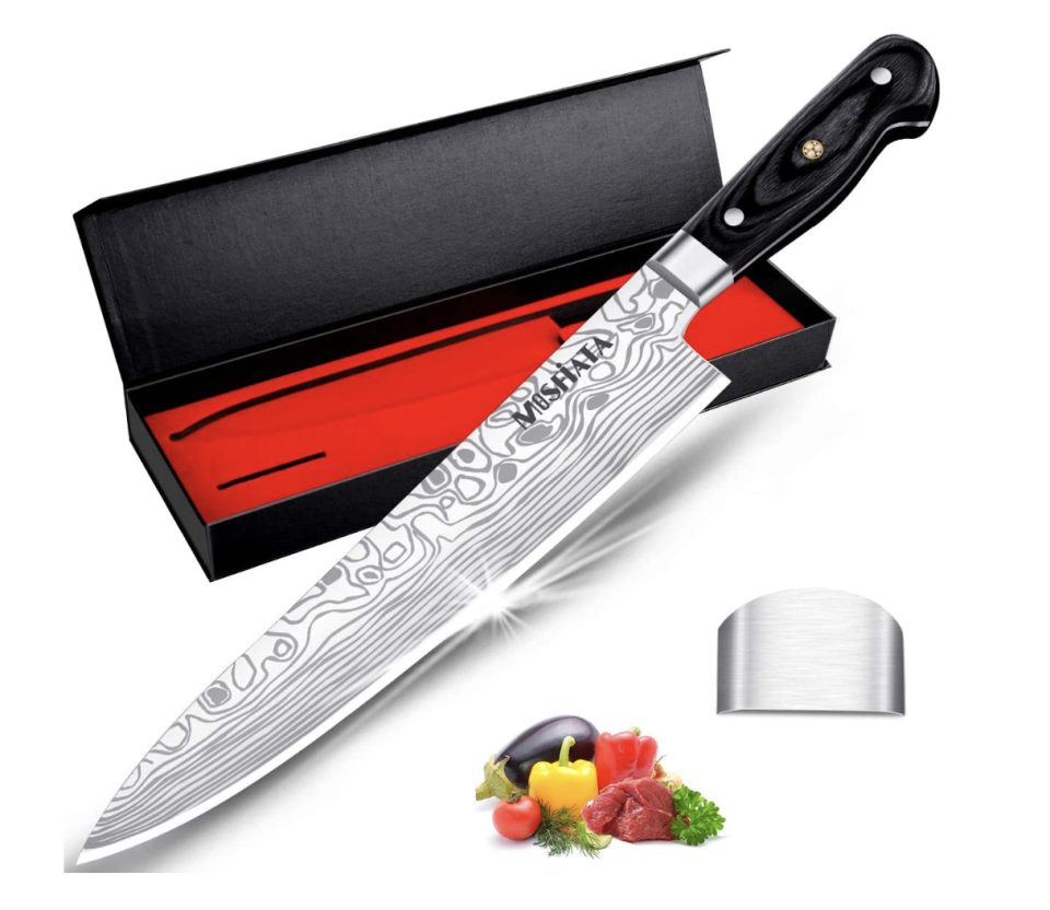 Mosfiata 10.6-inch Super Sharp Professional Chef&#x002019;s Knife (Photo via Amazon)