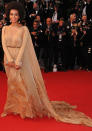 Cannes Film Festival 2013: Solange Knowles opted for a beige Stephane Rolland Couture gown.