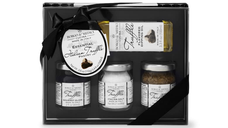 Truffle gift box with ribbon