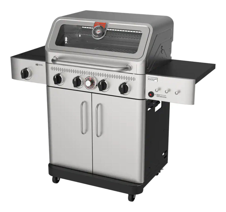 Vida by PADERNO Essence Series Vida 4-Burner Convertible Propane Gas BBQ. Image via Amazon.