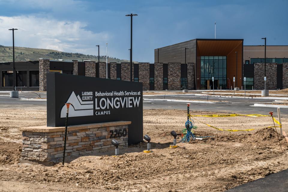 The new Larimer County Behavioral Health Center at Taft Hill and Trilby Roads on July 17, 2023. The facility, which will provide services from SummitStone Health Partners, was approved by county voters in 2018 and is scheduled to open this December.