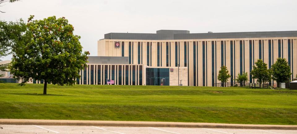 The new IU Health Bloomington Hospital opened Dec. 5, 2021, on the Indiana University Regional Academic Health Center campus on Bloomington's northeast side. It is one of 18 IU Health hospitals across the state.