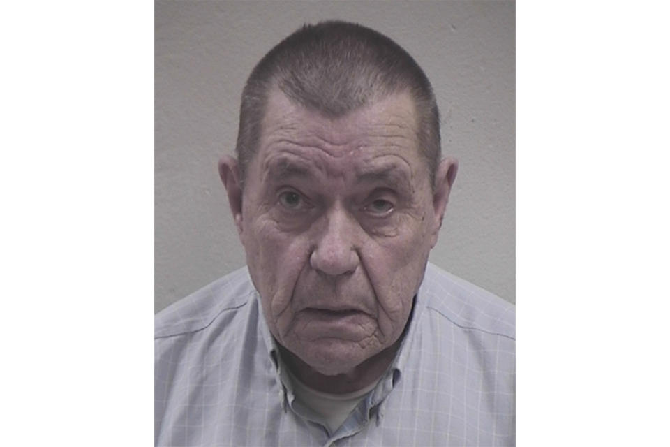 This booking photo provided by the Clay County, Mo., Sheriff's Office shows Andrew Lester. Lester, the 84-year-old man charged in the shooting of 16-year-old Ralph Yarl in Kansas City, turned himself in Tuesday, April 18, 2023, at the Clay County Detention Center, the sheriff's office said. Lester surrendered a day after being charged with first-degree assault and armed criminal action. (Clay County Sheriff's Office via AP)