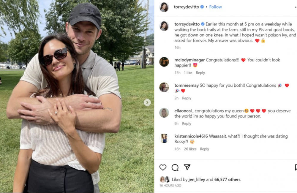 Pretty Little Liars star Torrey DeVitto engaged to director Jared LaPine - Instagram-TorreyDeVitto credit:Bang Showbiz