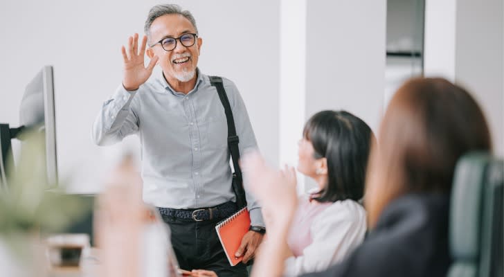 A man unretiring and going back to work.