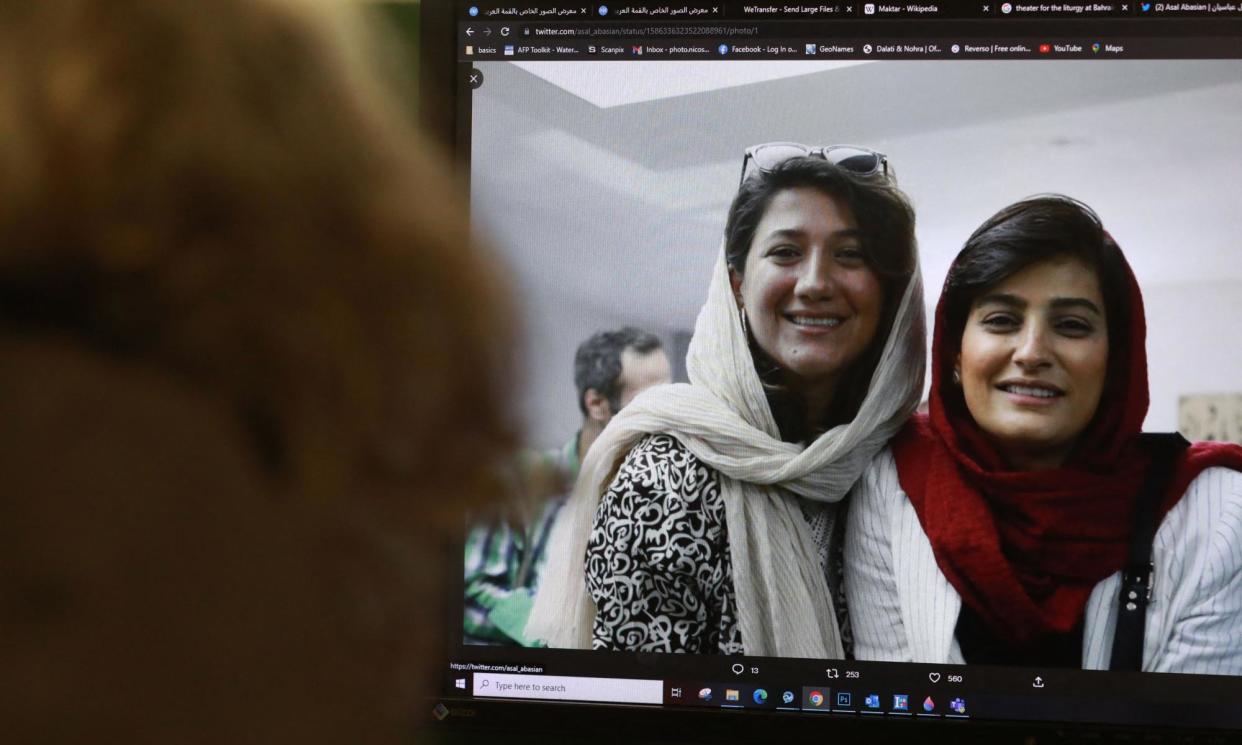 <span>The Iranian reporters Niloofar Hamedi and Elaheh Mohammadi, who were jailed for 17 months for reporting on Mahsa Amini. Iran jails the most female journalists. </span><span>Photograph: C Assi/AFP/Getty</span>