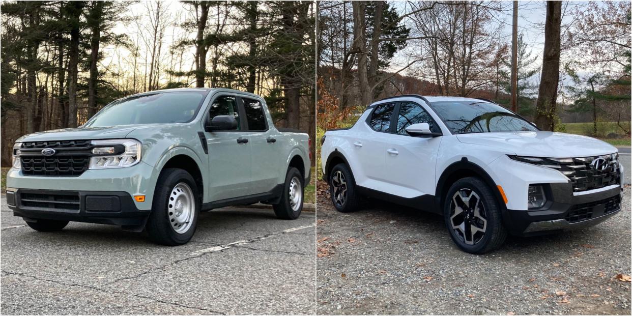 Ford Maverick and Hyundai Santa Cruz.