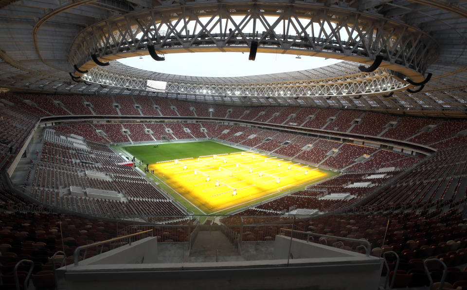 Das Stadion aus Moskau wird das Eröffnungsspiel und das Finale beherbergen.