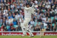 England vs South Africa - Third Test - London, Britain - July 28, 2017 England's Toby Roland-Jones hits a six Action Images via Reuters/Andrew Couldridge