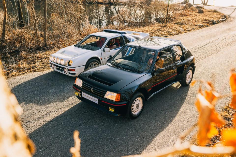 ford rs200 and peugeot 205 t16