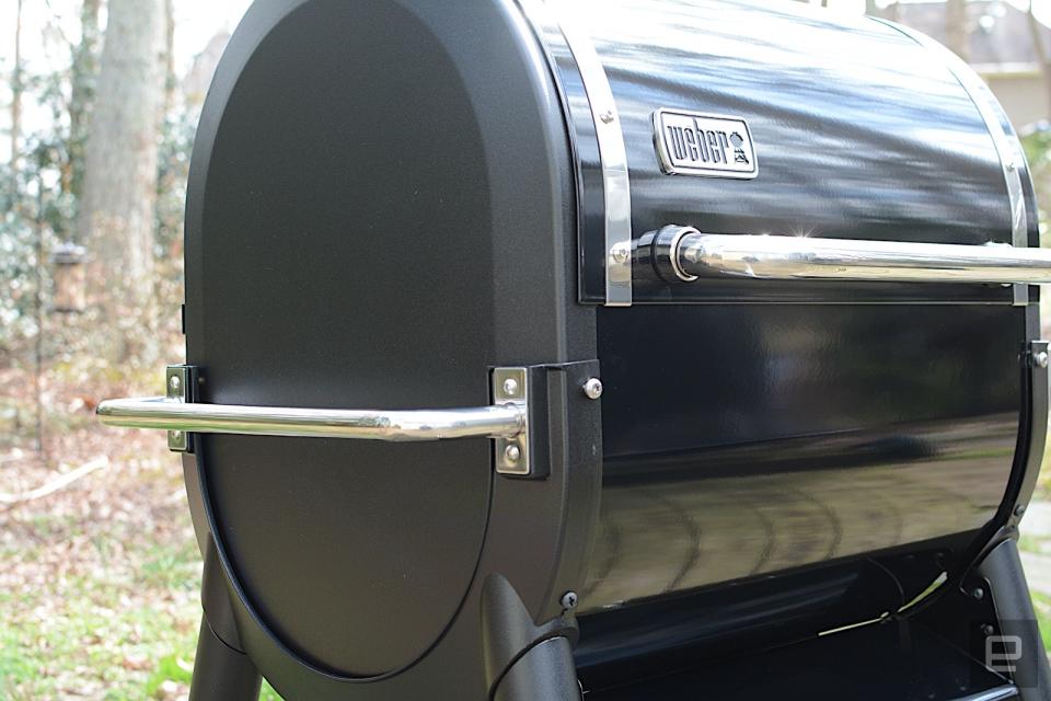 Weber's first pellet grill has potential to be a backyard powerhouse, but the smart features need work.