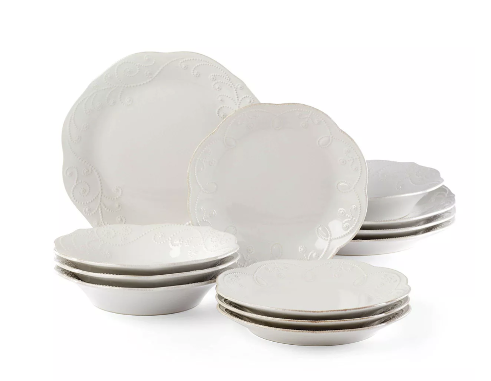 Lenox French Perle White 12 Pc. Dinnerware Set