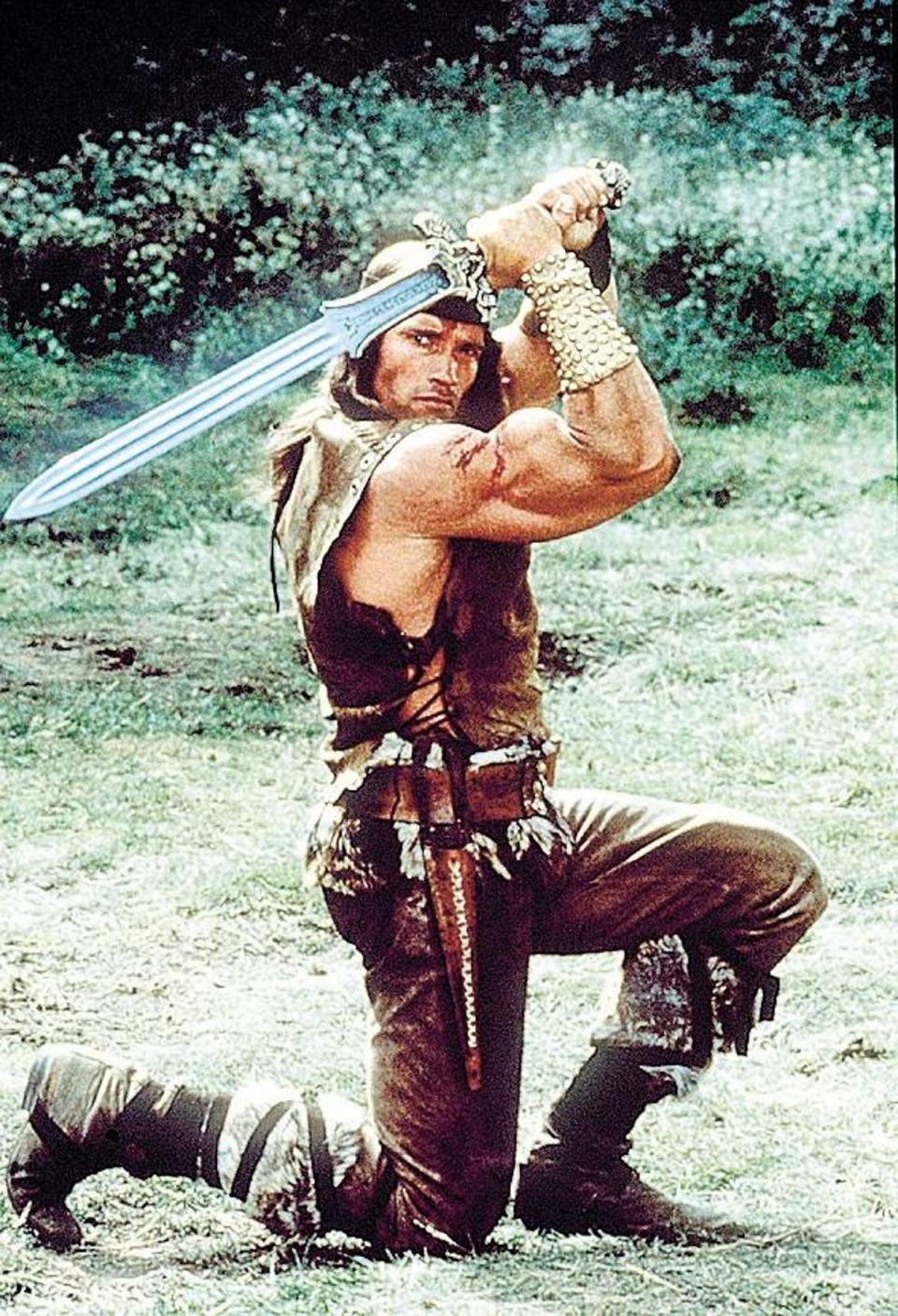 Arnold Schwarzenegger as Conan The Barbarian in 1982 (Twentieth Century Fox)