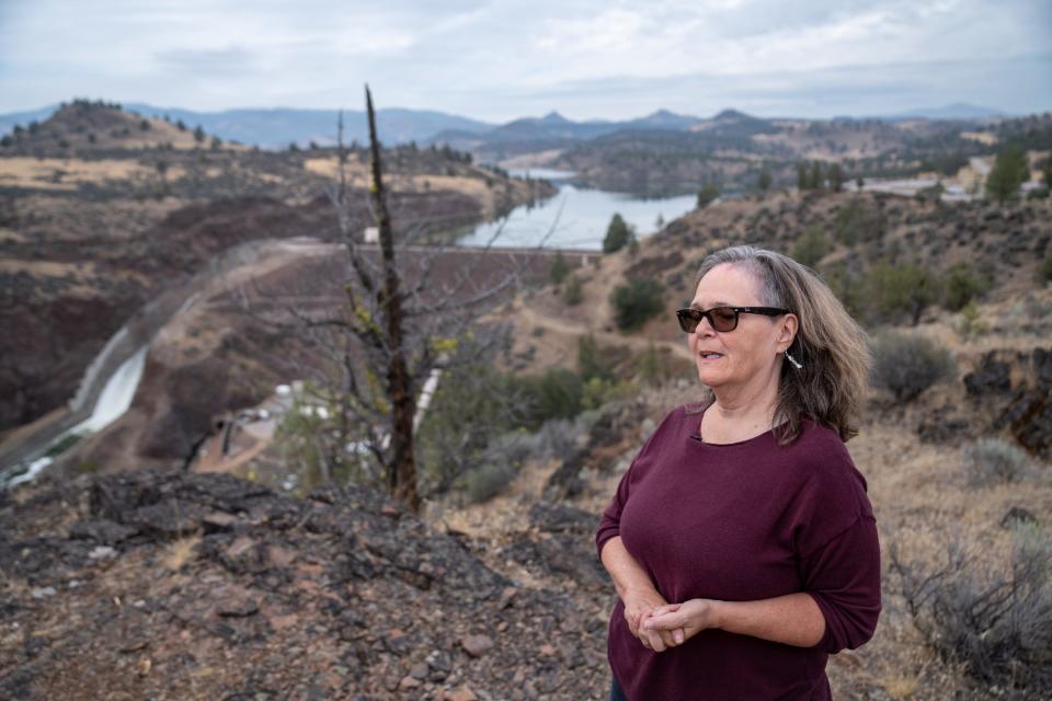 Sami Jo Difuntorum, a culture preservation officer of the Shasta Indian Nation, says the nation wants more than just the fish restored, its members want to return home.