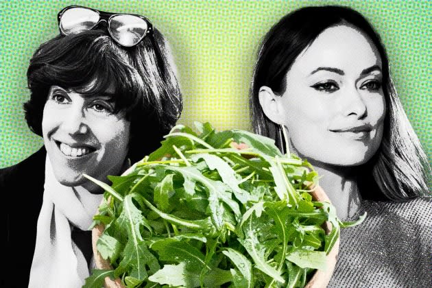 nora-ephron-olivia-wilde-divorce-salad.jpg nora-ephron-olivia-wilde-divorce-salad - Credit: Photographs in composite by George Rose/Getty Images; Adobe Stock; Frazer Harrison/Getty Images