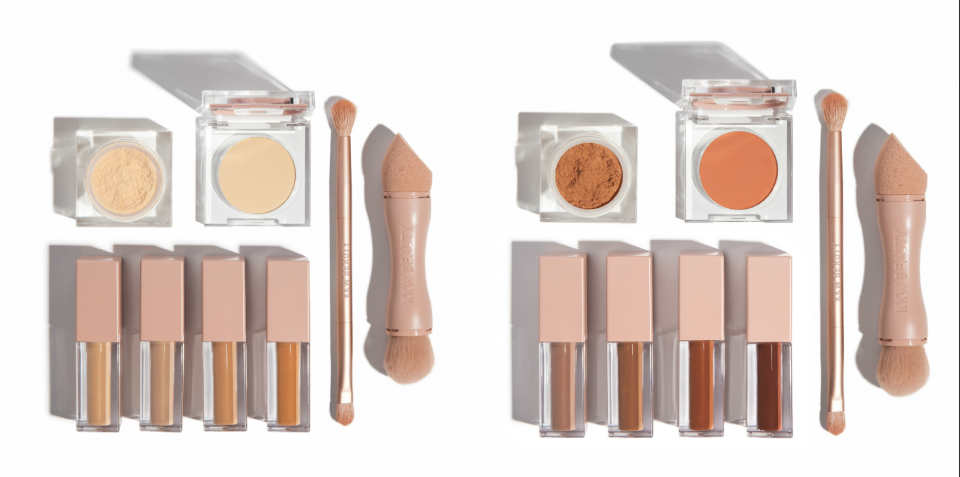 Kim Kardashian West is launching KKW Beauty Concealer Kits on March 23. We talked to her about the three-piece kits and the campaign featuring Kris and M.J.