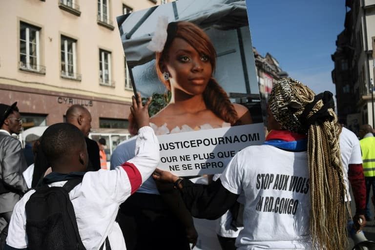 Des proches de Naomi Musenga défilent lors d'une marche blanche le 16 mai 2018 à Strasbourg. - FREDERICK FLORIN © 2019 AFP