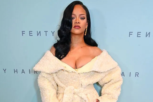 <p>Dave Benett/Getty Images</p> Rihanna in London in September 2024