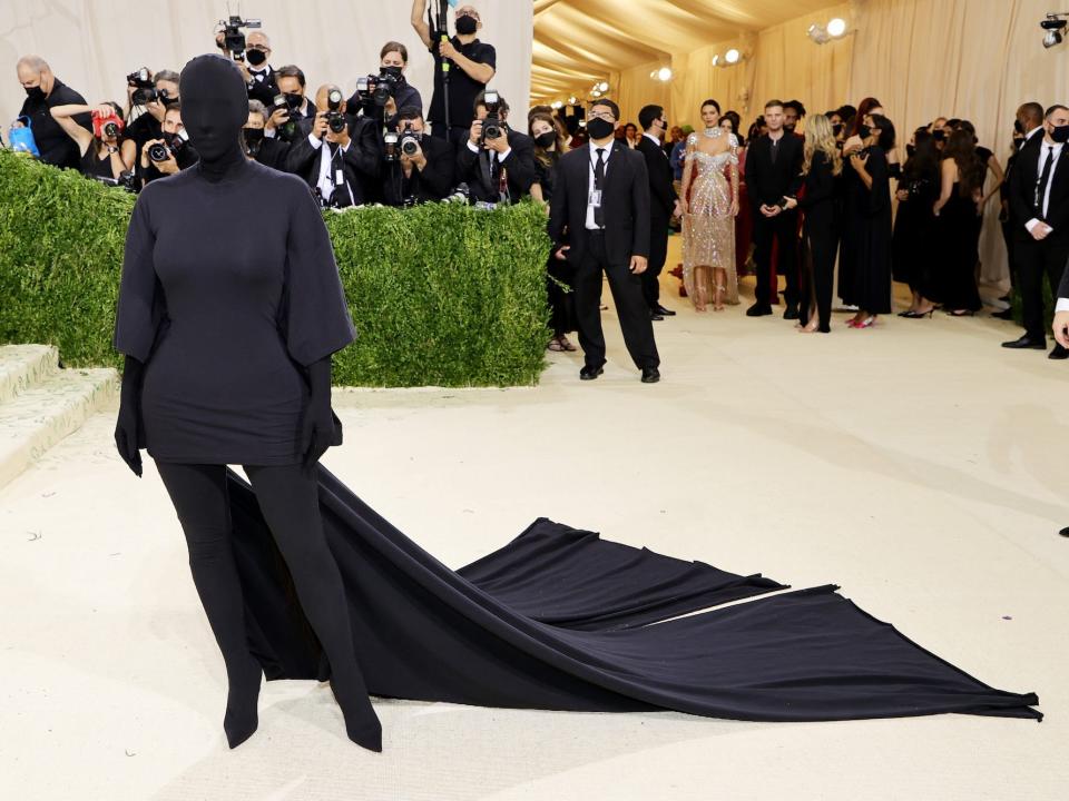 Kim Kardashian West at the 2021 Met Gala.