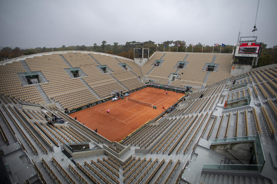 Victoria Azarenka, pictured here in action against Danka Kovinic at the French Open.