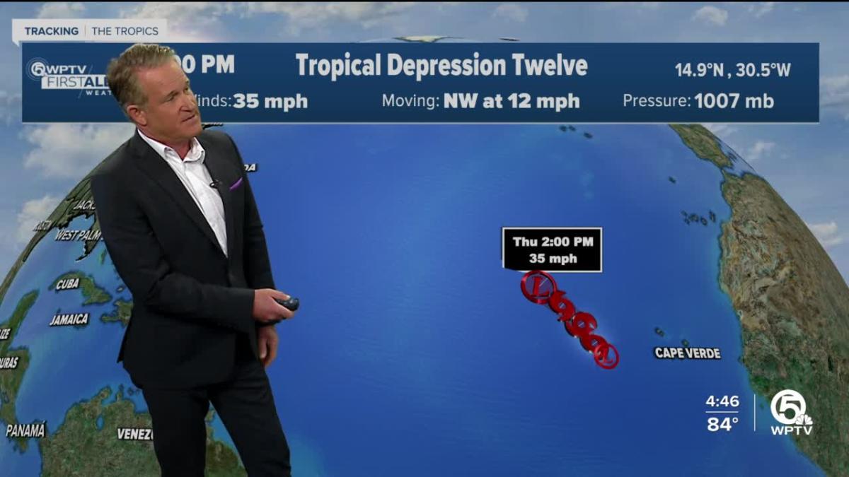 Tropical Depression 12 Forms Far Out In Atlantic Ocean 6021