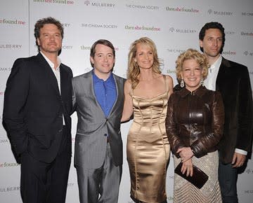 Colin Firth , Matthew Broderick , Helen Hunt , Bette Midler and Ben Shenkman at the New York premiere of ThinkFilm's  Then She Found Me