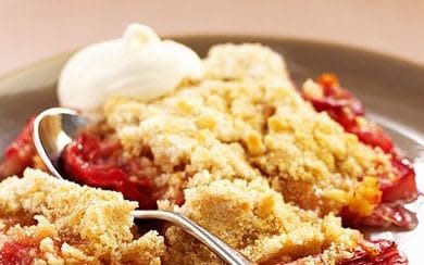 A delightfully tart rhubarb crumble - Credit: Alamy