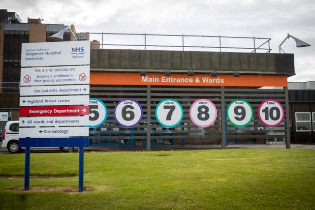 Raigmore Hospital in Inverness