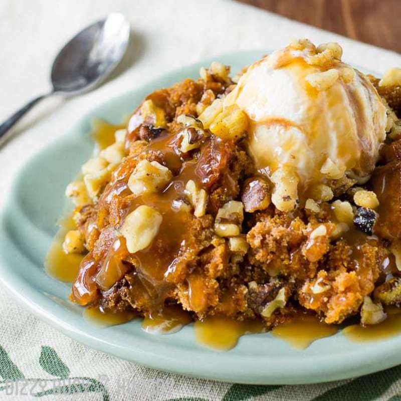 <p>Dizzy Busy and Hungry</p><p>Sweet treats don't get any easier to make than this 3-Ingredient Crock Pot Pumpkin Cake. Top it with caramel sauce, chopped walnuts, and vanilla ice cream and you have a dessert to die for!</p><p><strong>Get the recipe: </strong><a href="https://dizzybusyandhungry.com/3-ingredient-crock-pot-pumpkin-cake/?fbclid=IwAR1h7QLeTuKcZpCWmMxNWTpux-EAOh-oU_MpEDfM6aRN1LIxa5lXxYijbgc" rel="nofollow noopener" target="_blank" data-ylk="slk:Crock Pot Pumpkin Cake;elm:context_link;itc:0;sec:content-canvas" class="link "><strong>Crock Pot Pumpkin Cake</strong></a></p>