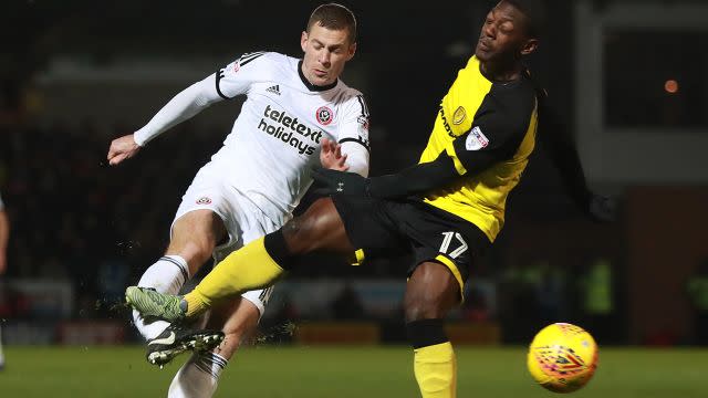 Coutts' leg snaps horribly. Image: Getty