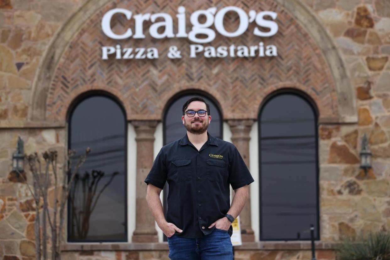 Andrew Rincon, owner of CraigO's Pizza and Pastaria in Lakeway on Thursday, Feb. 25, 2021. Rincon opened the pizza shop up after the storm to cook with a full staff and volunteers to feed more than 750 people over three days. "Our staff was amazing and we're getting a lot of credit, but it was the community that was phenomenal," said Rincon. 