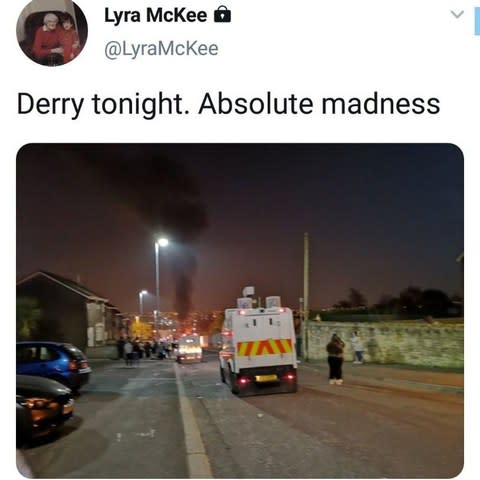 The final tweet from Lyra McKee 