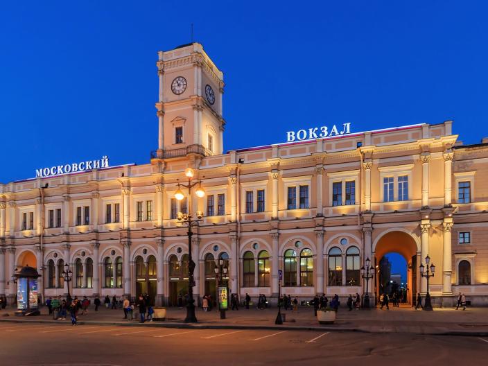 Moskovsky railway station in Saint Petersburg (Creative Commons)