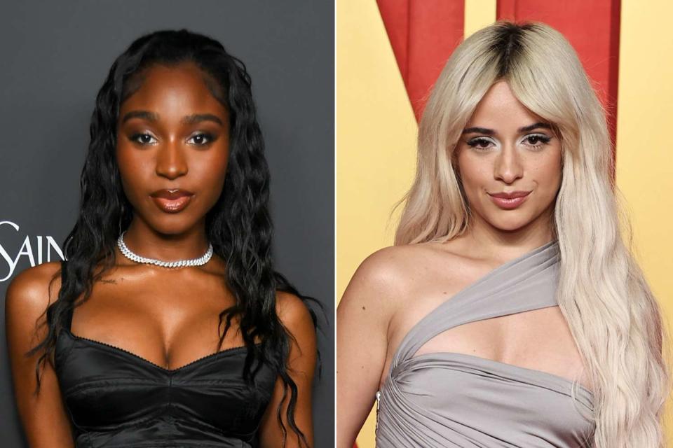 <p>Alberto Rodriguez/WWD via Getty; Jamie McCarthy/WireImage</p> Normani; Camila Cabello