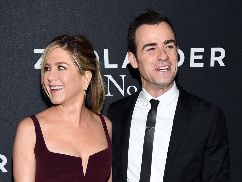 Jennifer Aniston and Justin Theroux Zoolander 2 Premiere