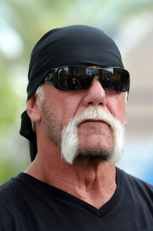 TV personality Terry Bollea aka Hulk Hogan attends a press conference to discuss legal action being brought on his behalf on October 15, 2012 in Tampa, Florida